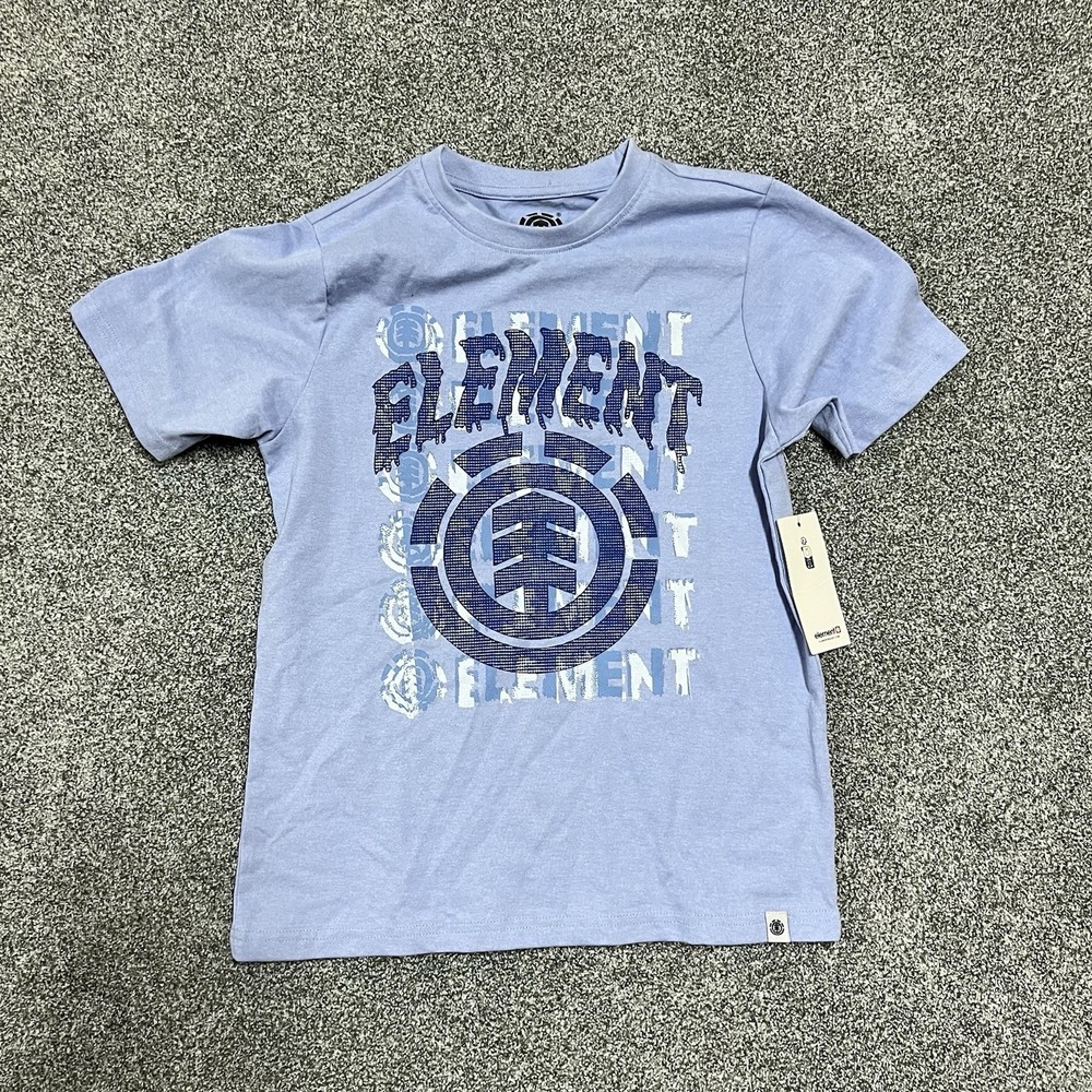 Element Kids Graphic T Shirt Purple Logo Short Sleeve Youth M 10-12 NWT
